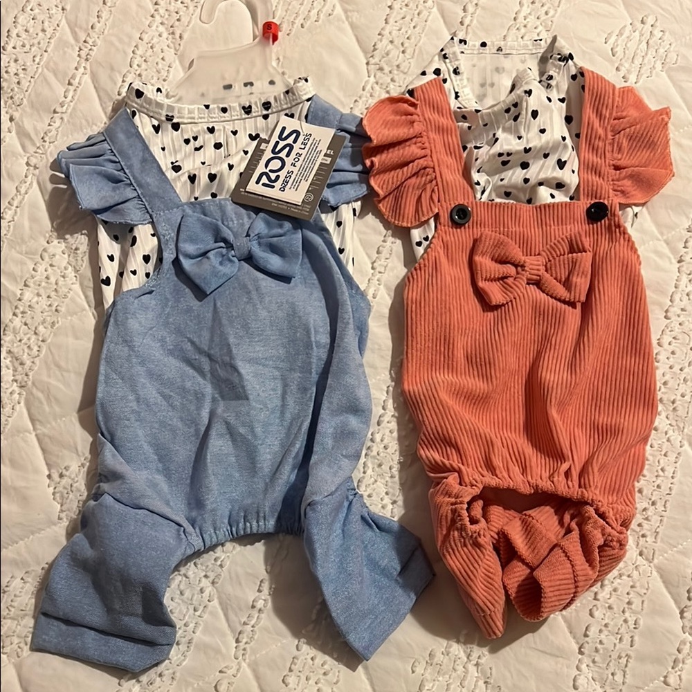 Lot of two dog outfits! New